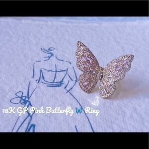 18K GP Pink Zircon Ring